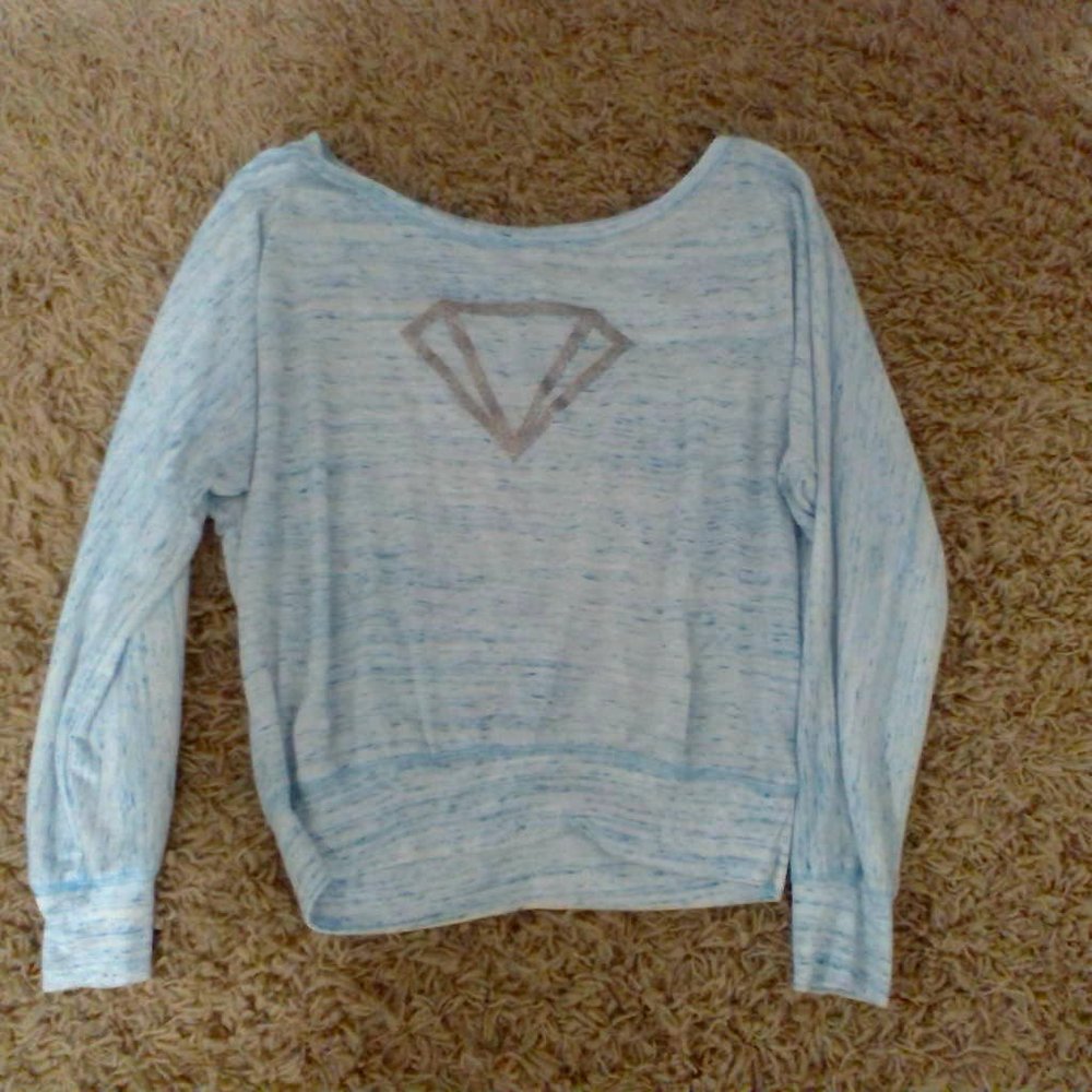 Diamond Cropped Sweatshirt